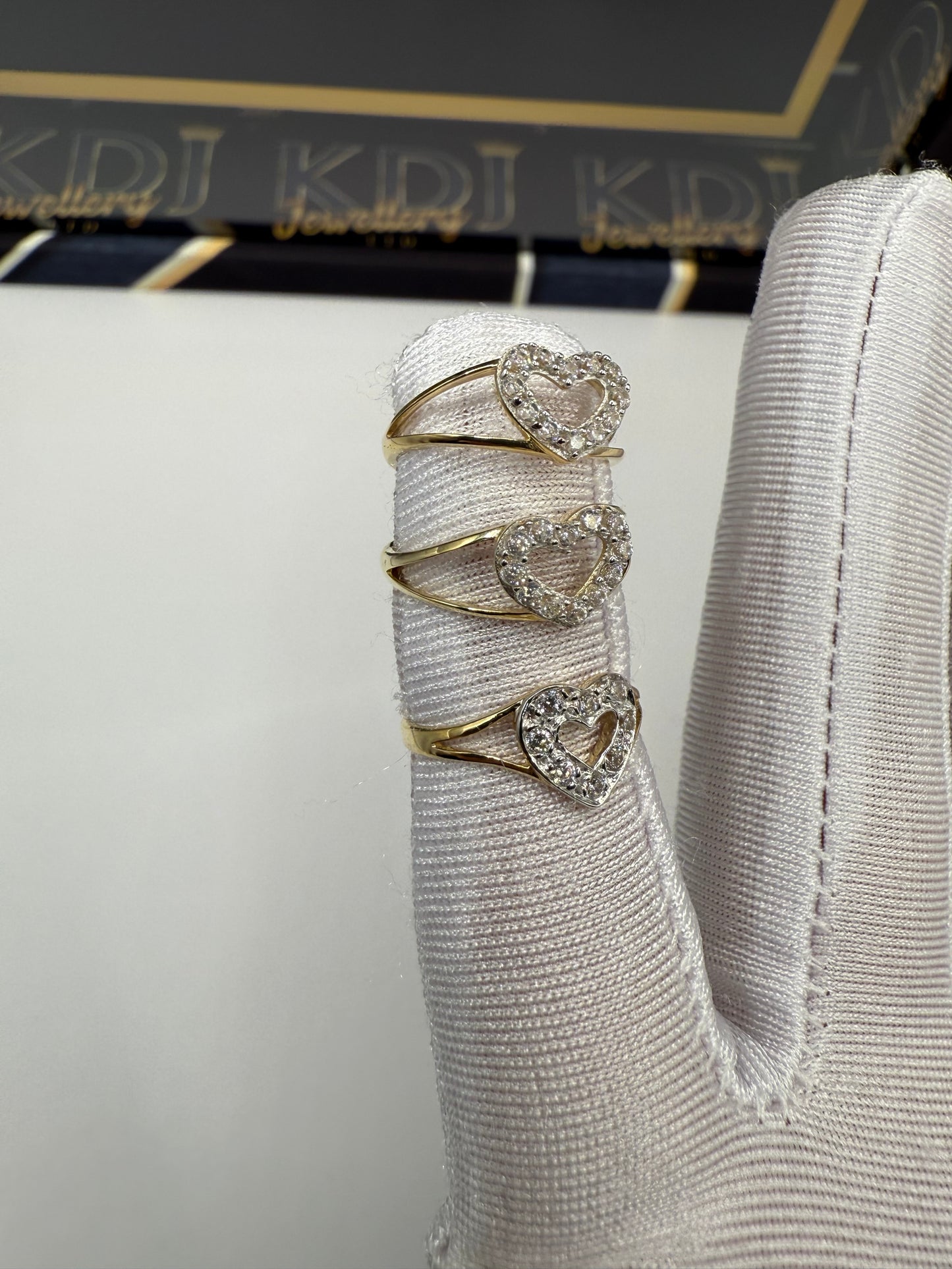 9ct Gold Heart Rings